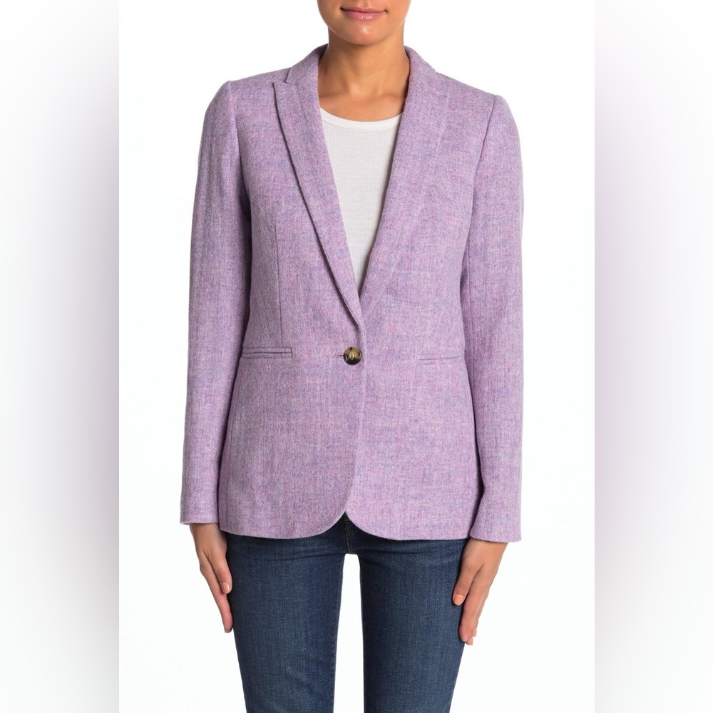 J Crew Parke Blazer Jacket in Lavender 4 Petite
